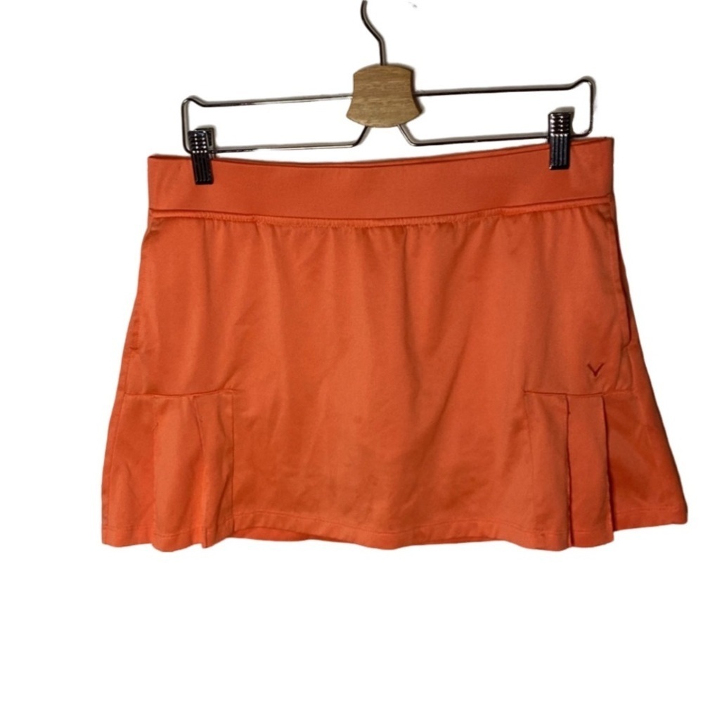 Callaway Coral Orange Skort Athletic. Golf. Tennis. Size L.